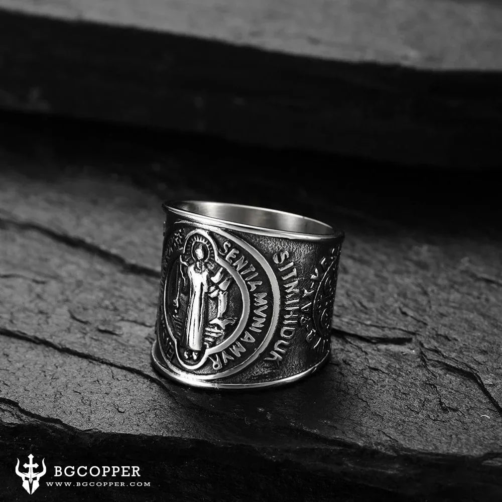 SAINT BENEDICT WARD OFF EVIL RING
