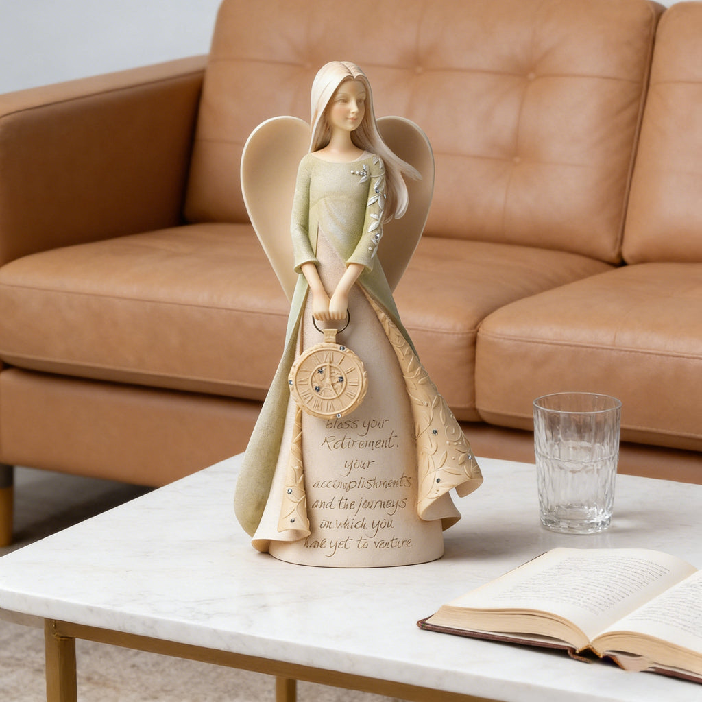 Angel of Blessings: Heartfelt Retirement & Life Journey Figurine