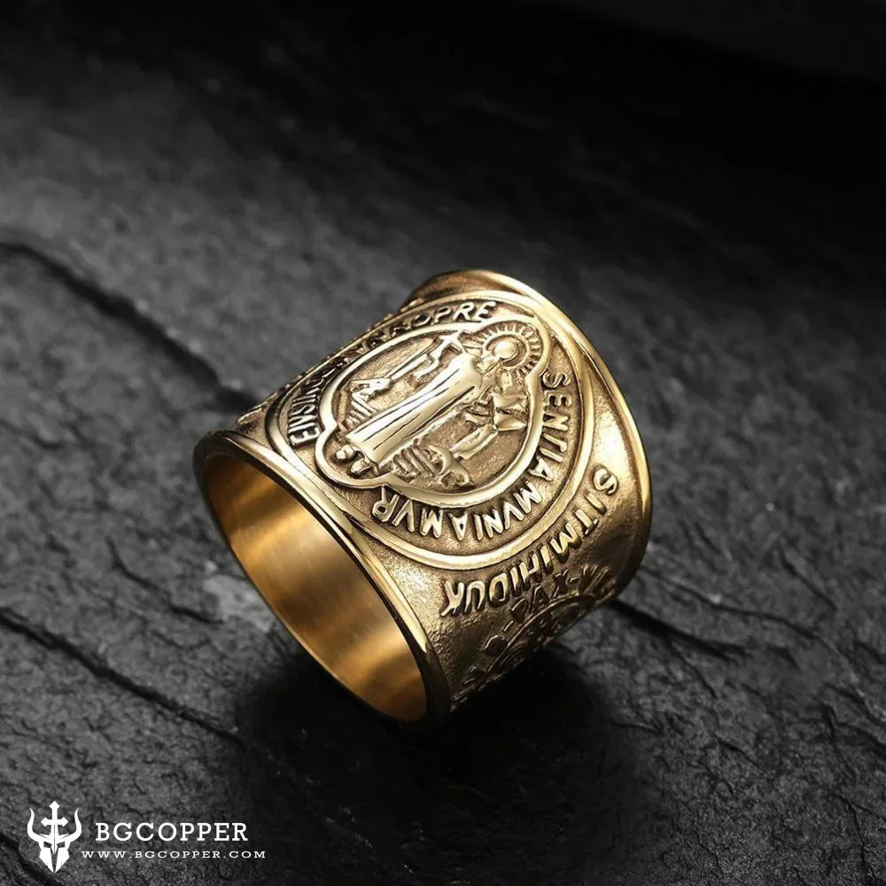 SAINT BENEDICT WARD OFF EVIL RING