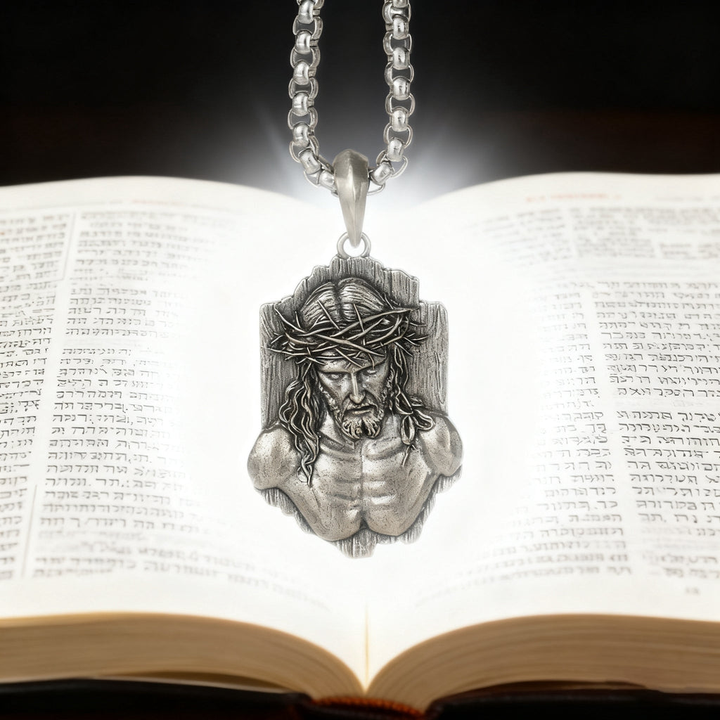 The Crown of Thorns Covenant - S925 Sterling Silver Christian Pendant, A Sacred Reminder of Sacrifice and Redemption