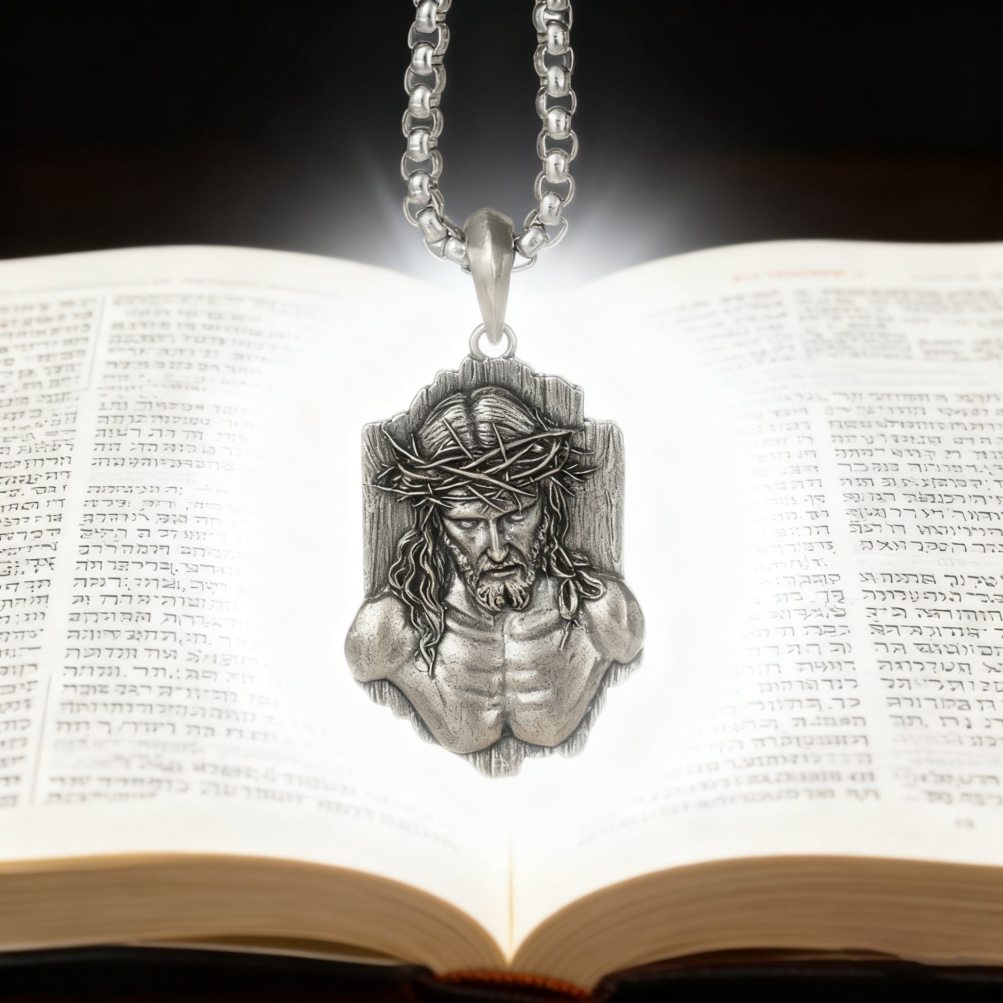 The Crown of Thorns Covenant - S925 Sterling Silver Christian Pendant, A Sacred Reminder of Sacrifice and Redemption
