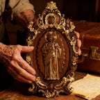 St. Jude Wooden Religious Icon Wall Artwork - Patron Saint of Despair in Troubled Times