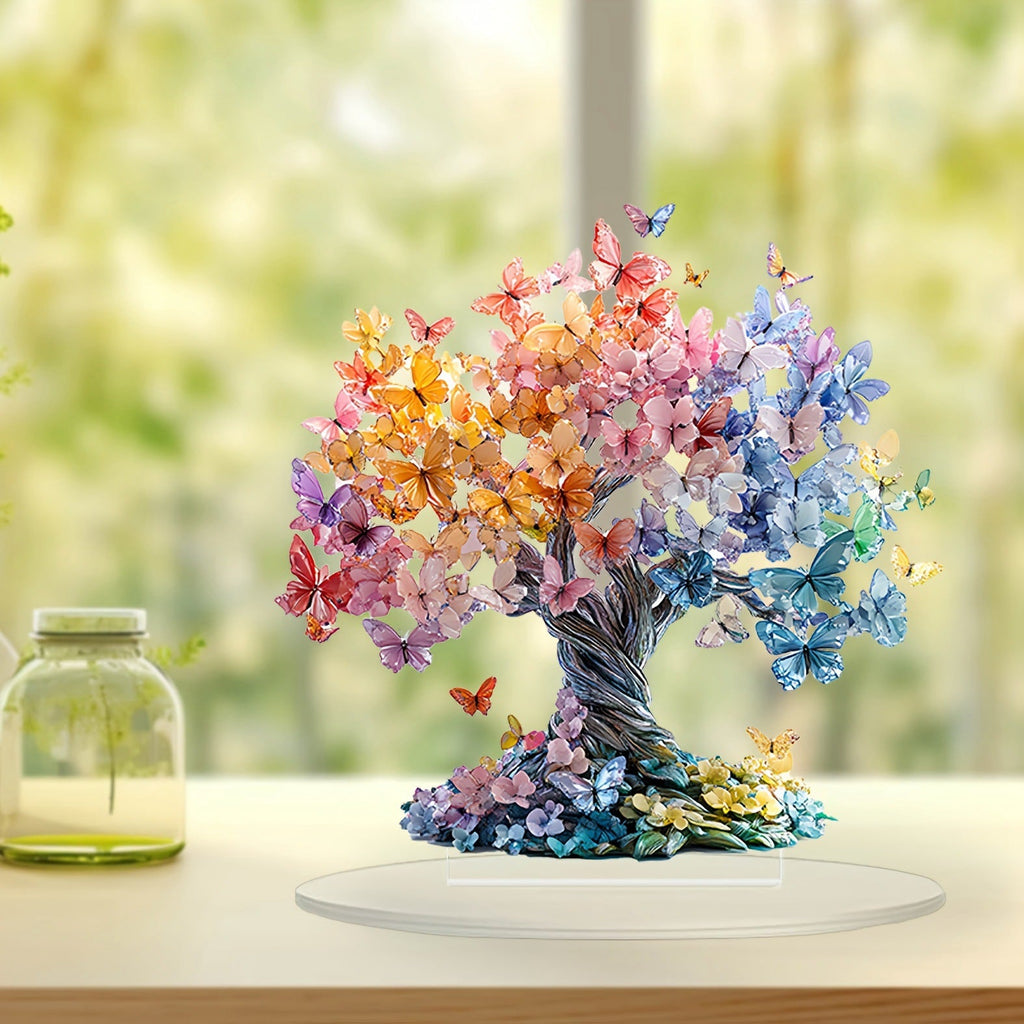 Crystal Butterfly Tree of Life | Exclusive Spiritual Decor for Christian Independent Sites