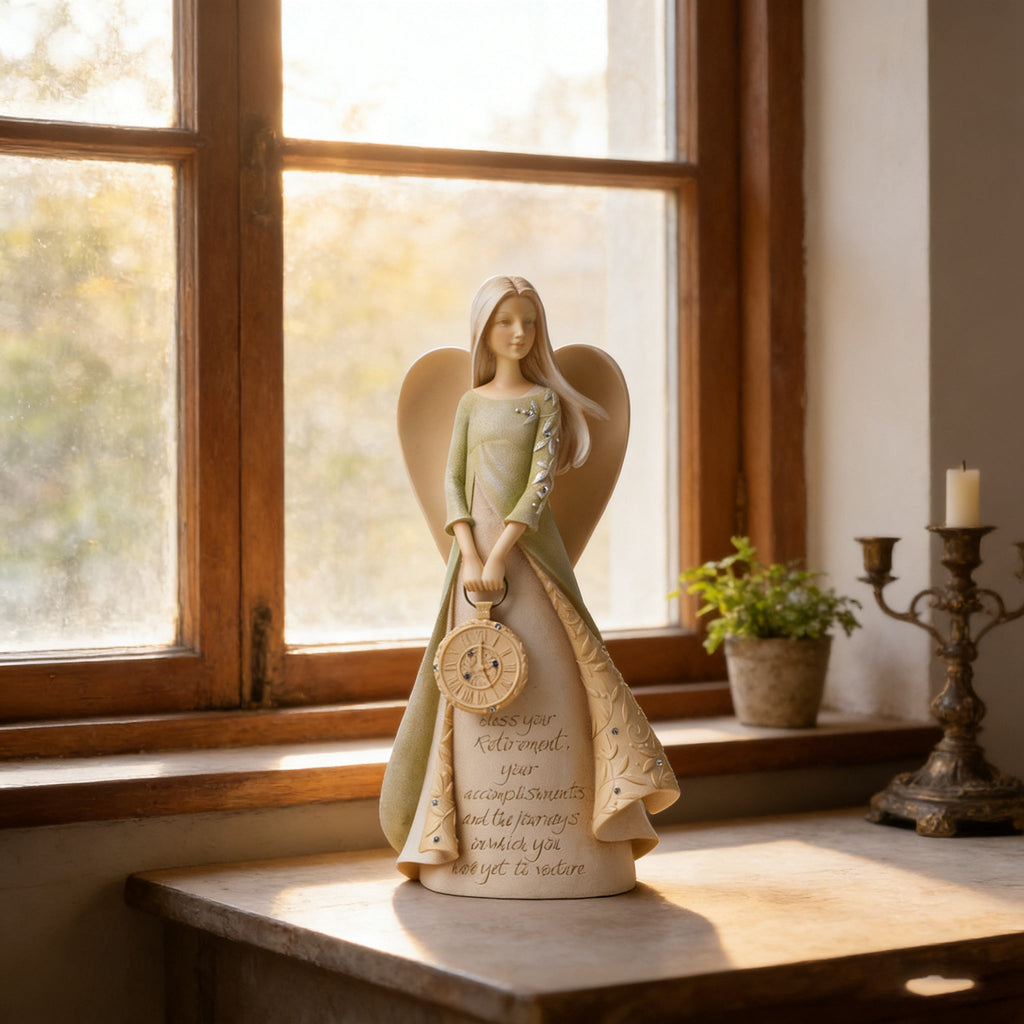 Angel of Blessings: Heartfelt Retirement & Life Journey Figurine
