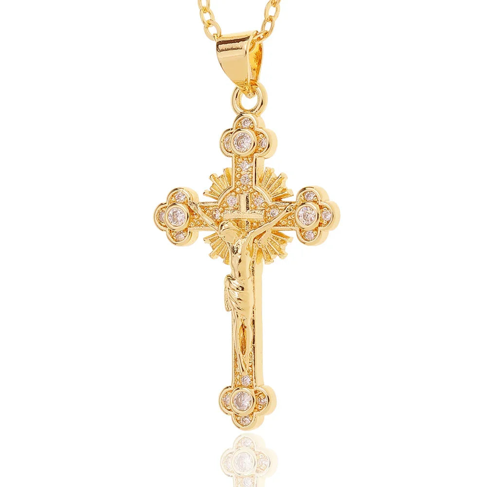 New religious jewelry women's cross pendant design niche necklace collarbone chain