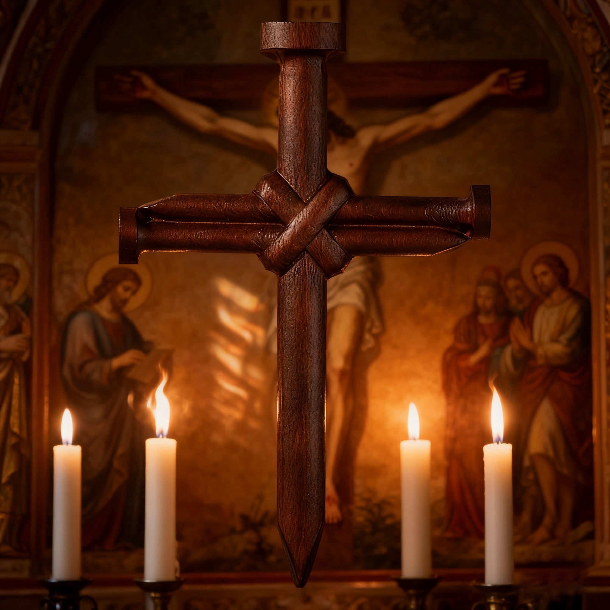 Nail Cross Wooden Wall Art: A Christian Symbol of Sacrifice & Redemption