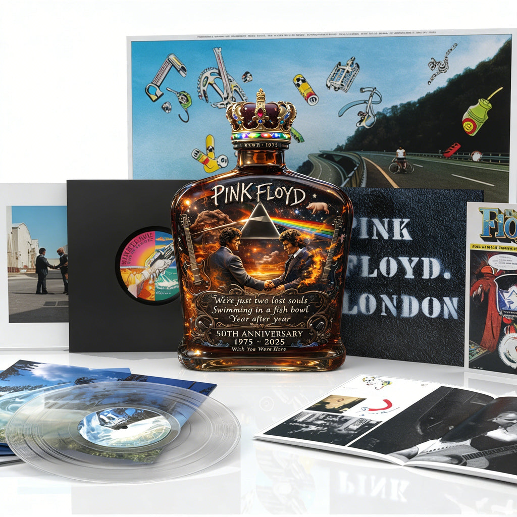 Pink Floyd – “Wish You Were Here”  50th Anniversary Collector’s Whiskey Bottle🔥