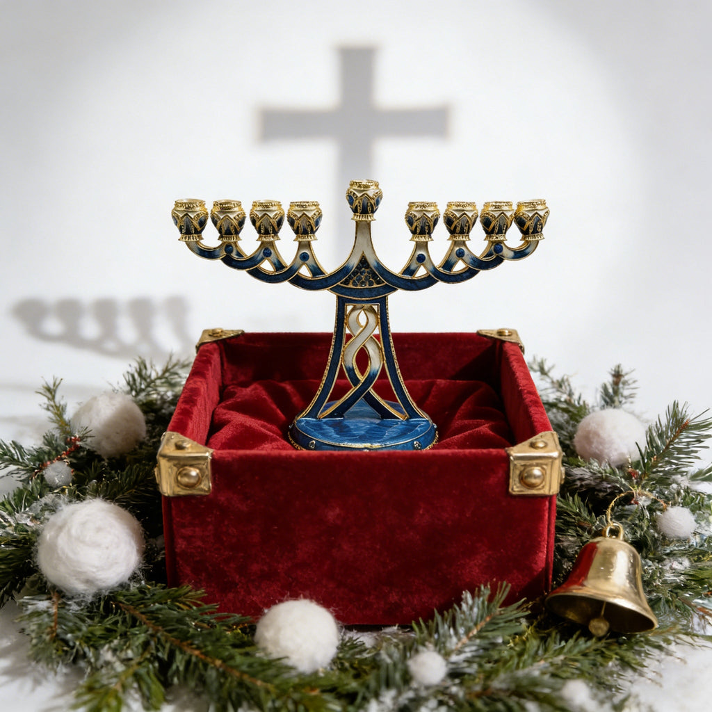 Holy 7-Branch Christian Menorah: Emblem of Divine Light and Devout Faith