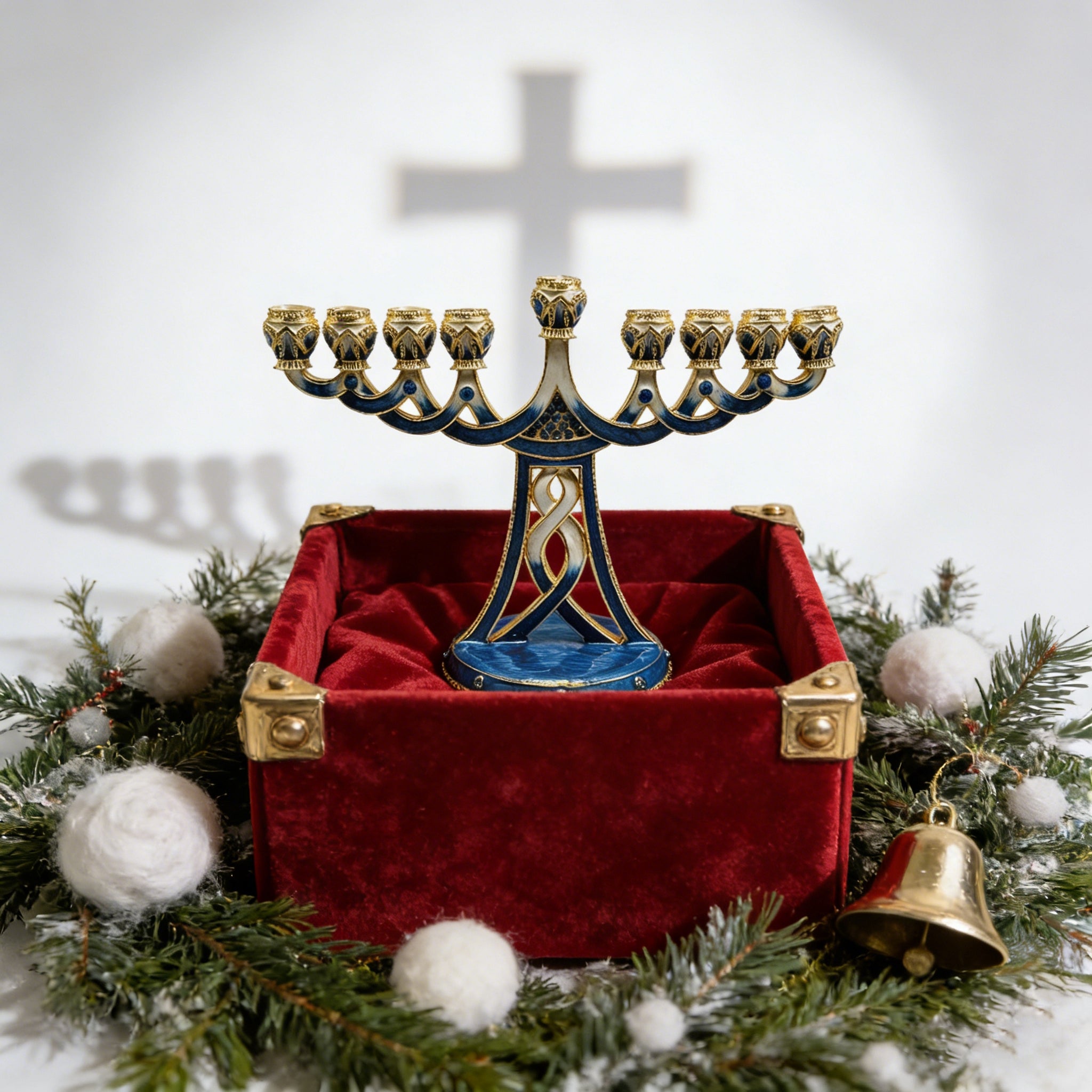 Holy 7-Branch Christian Menorah: Emblem of Divine Light and Devout Faith