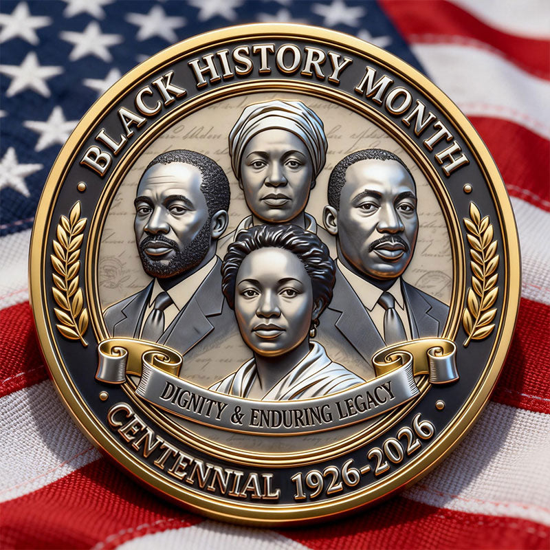 Black History Month Centennial Commemorative Coin (1926–2026)🔥