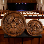Holy Family Wooden Plaque: A Christian Symbol of Love, Faith, & Family