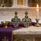Handcrafted Double-Sided Redemption: Archangel Michael Guardian Cross Pendant