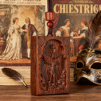 Square Archangel Michael Wooden Pendant