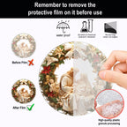 Christianartworkshop Sculptural Realism Style Holy Family Christmas Parasite Hanging Ornaments