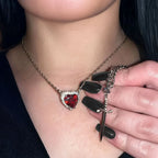 ⚔️❤️ Heart & Sword Matching Couple Necklaces
