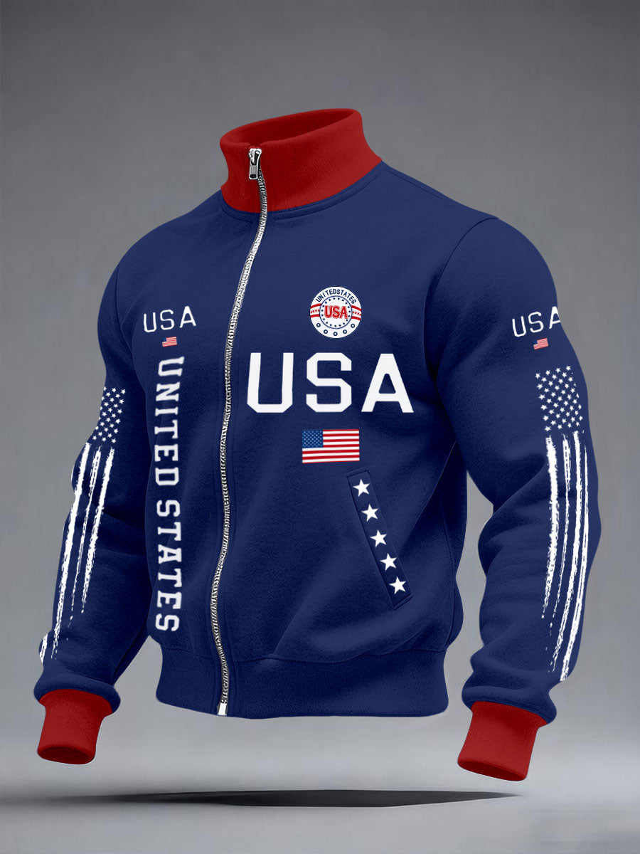 Men's USA Flag Jackets🔥