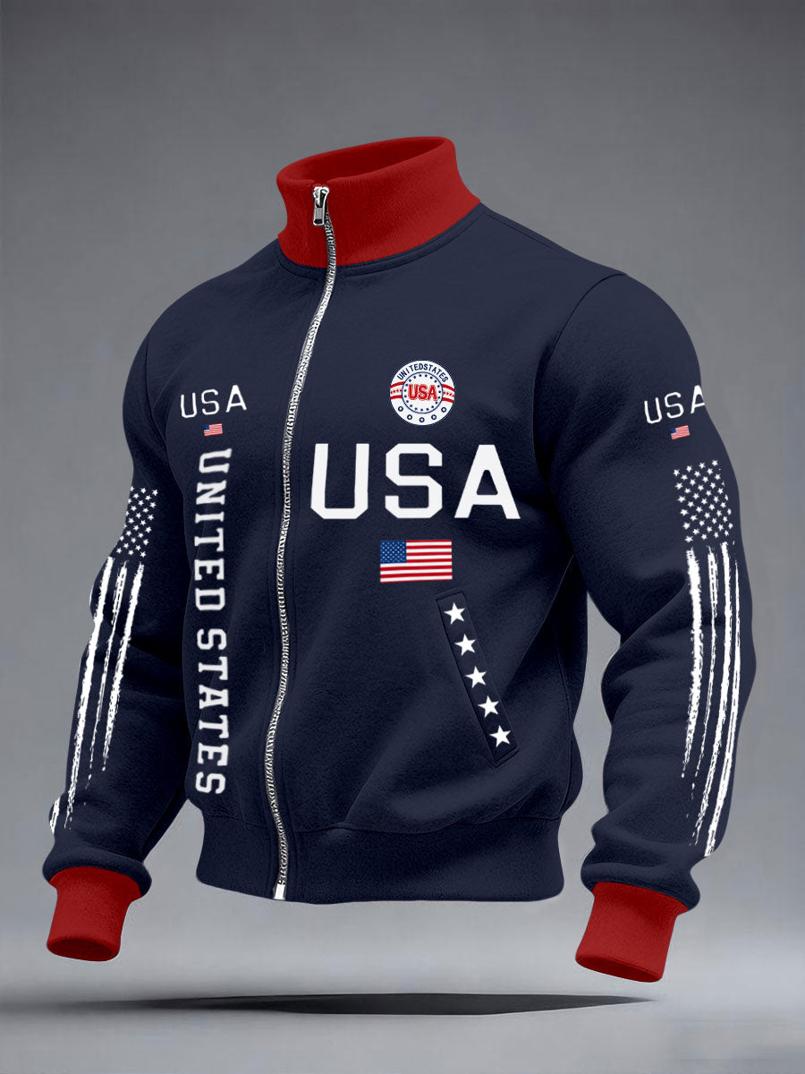Men's USA Flag Jackets🔥