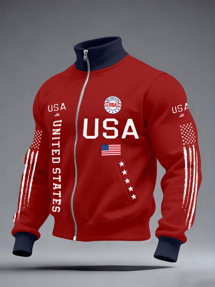 Men's USA Flag Jackets🔥
