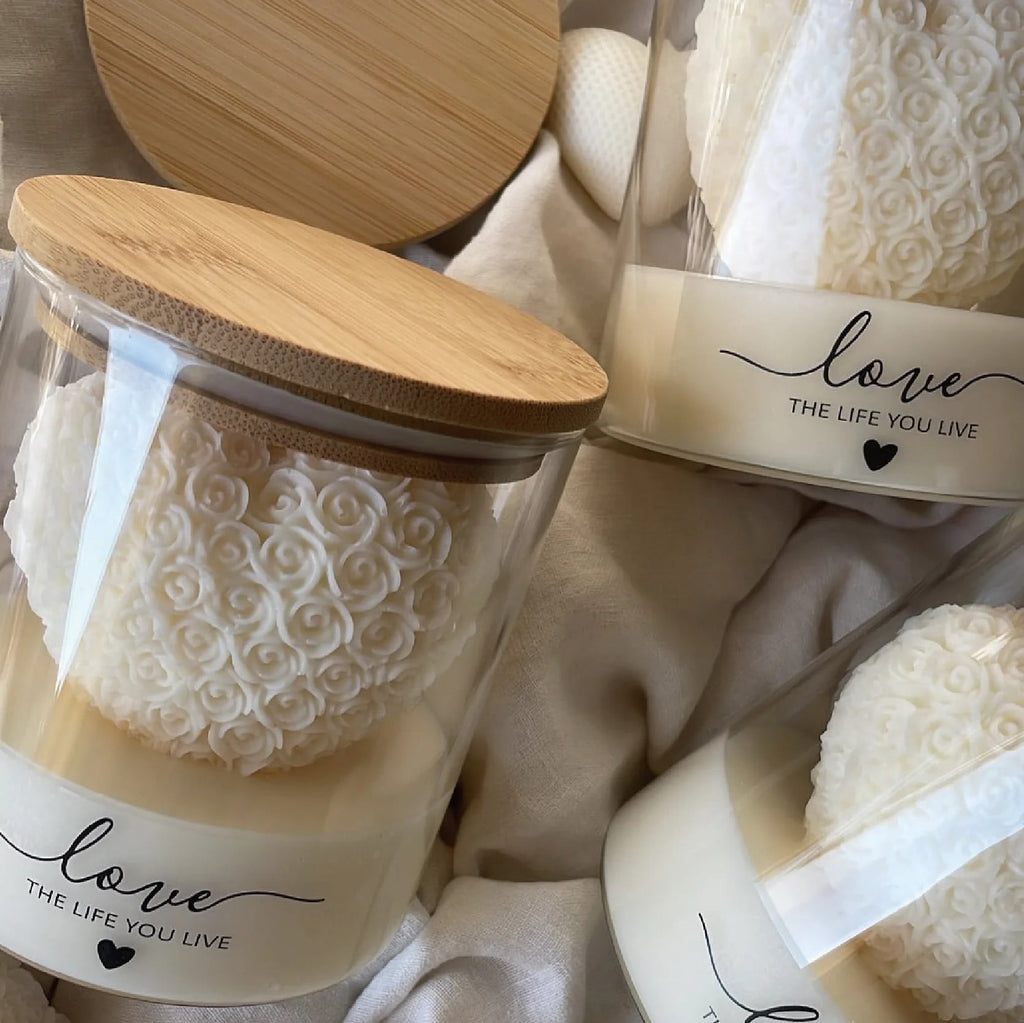1pcs Love Rose Aroma Candle Glass Cup🏆