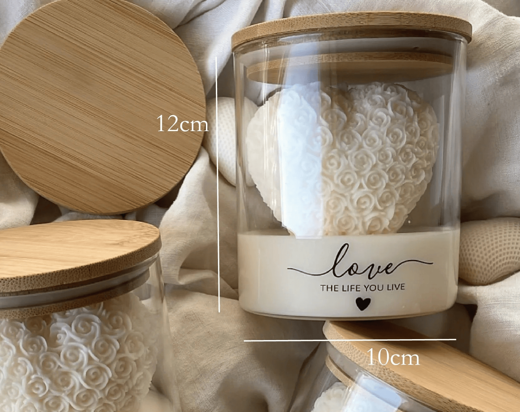 1pcs Love Rose Aroma Candle Glass Cup🏆