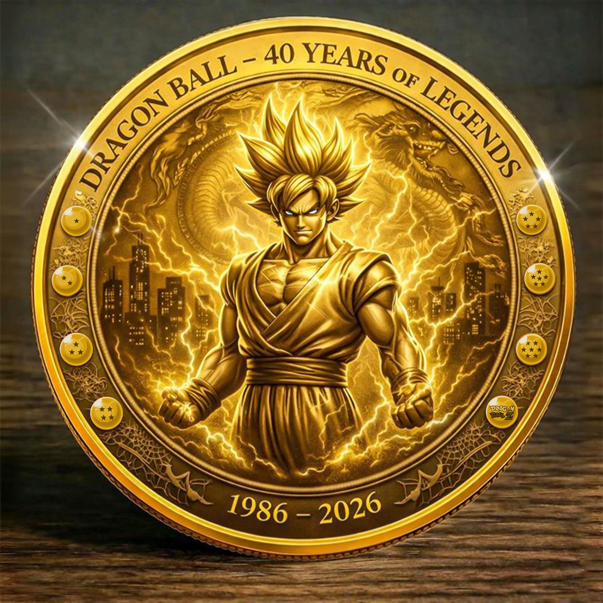Dragon Ball 40th Anniversary Commemorative Coin (1986–2026)💋