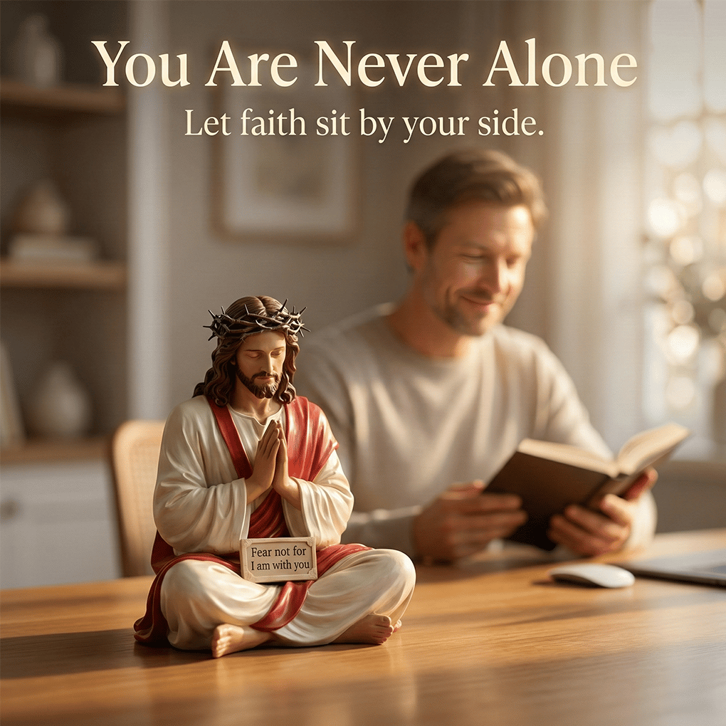 ✝️Peaceful Desk Companions ✨ Handcrafted Jesus & Virgin Mary Figurines🏆