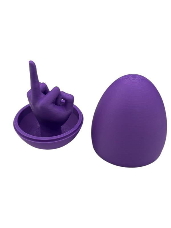 🔥Easter Egg Surprise – Funny 3D Printed Middle Finger Egg💋