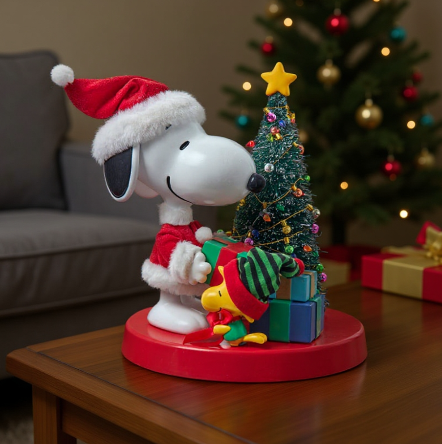 🏆Kurt Adler Peanuts Snoopy & Woodstock Table Piece Christmas Decoration