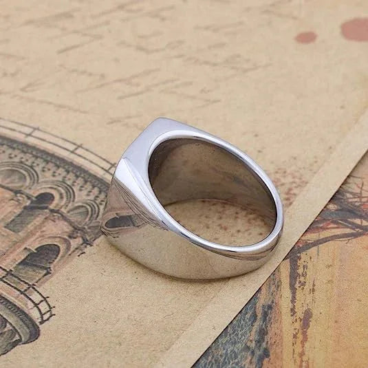 Seal of the Seven Archangels Stainless Steel Men's Trigger Finger Seal of Solomon