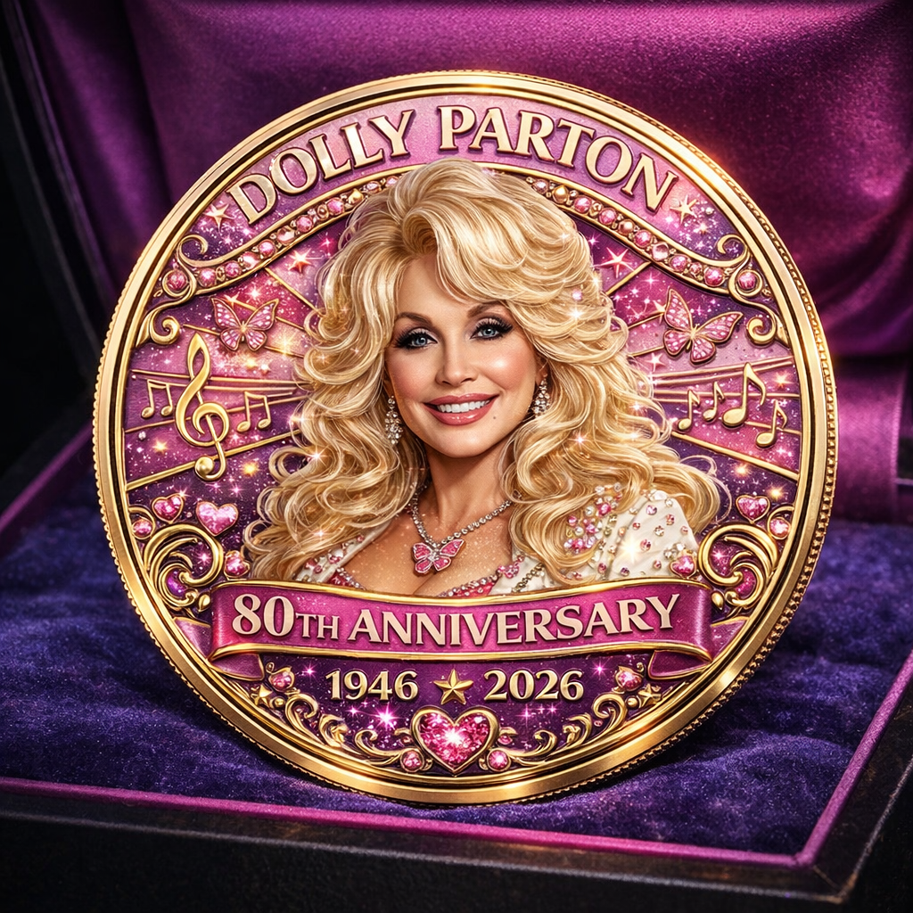 Dolly Parton 80th Anniversary Commemorative Coin💋