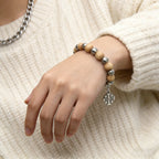 Our Lady of Mary Pendant Royal Blue Pearl Rosary Bracelet: A Wrist-Worn Reminder of Grace