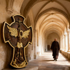Archangel Michael Solid wood carving gift - Hand carved from a whole piece of wood