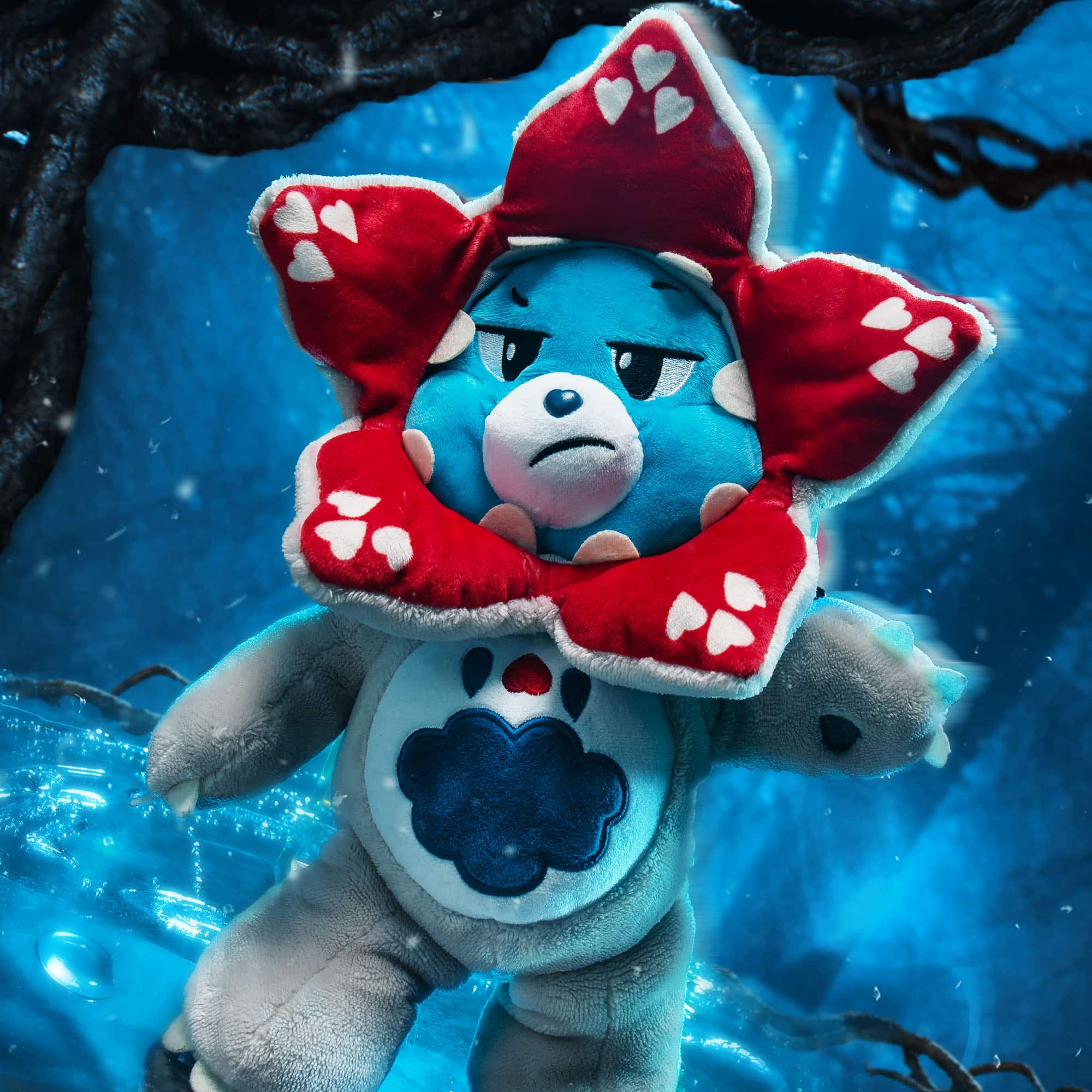 Care Bears x Stranger Things - Grumpy Bear as the Demogorgon💋