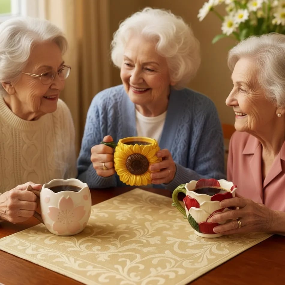 🌻Elegant Flower Mug☕🏆