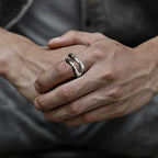 S925K Silver Embrace Gesture Ring
