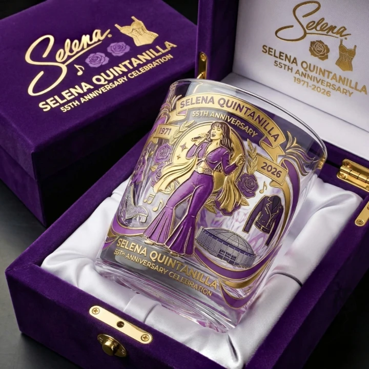 Selena Quintanilla 55Th Anniversary Celebration Whiskey Glass Edition💋