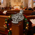 Double Sided 925 Sterling Silver Religious Pendant - Crucifixion of Christ & St. Michael Medal - Choose from 5 Chain Styles - Free Polishing Cloth