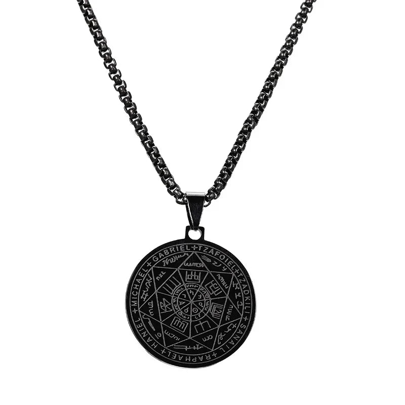 Seal 7 Archangel Pendants Protection Amulet Against Evil Eyes, Curses, Spells