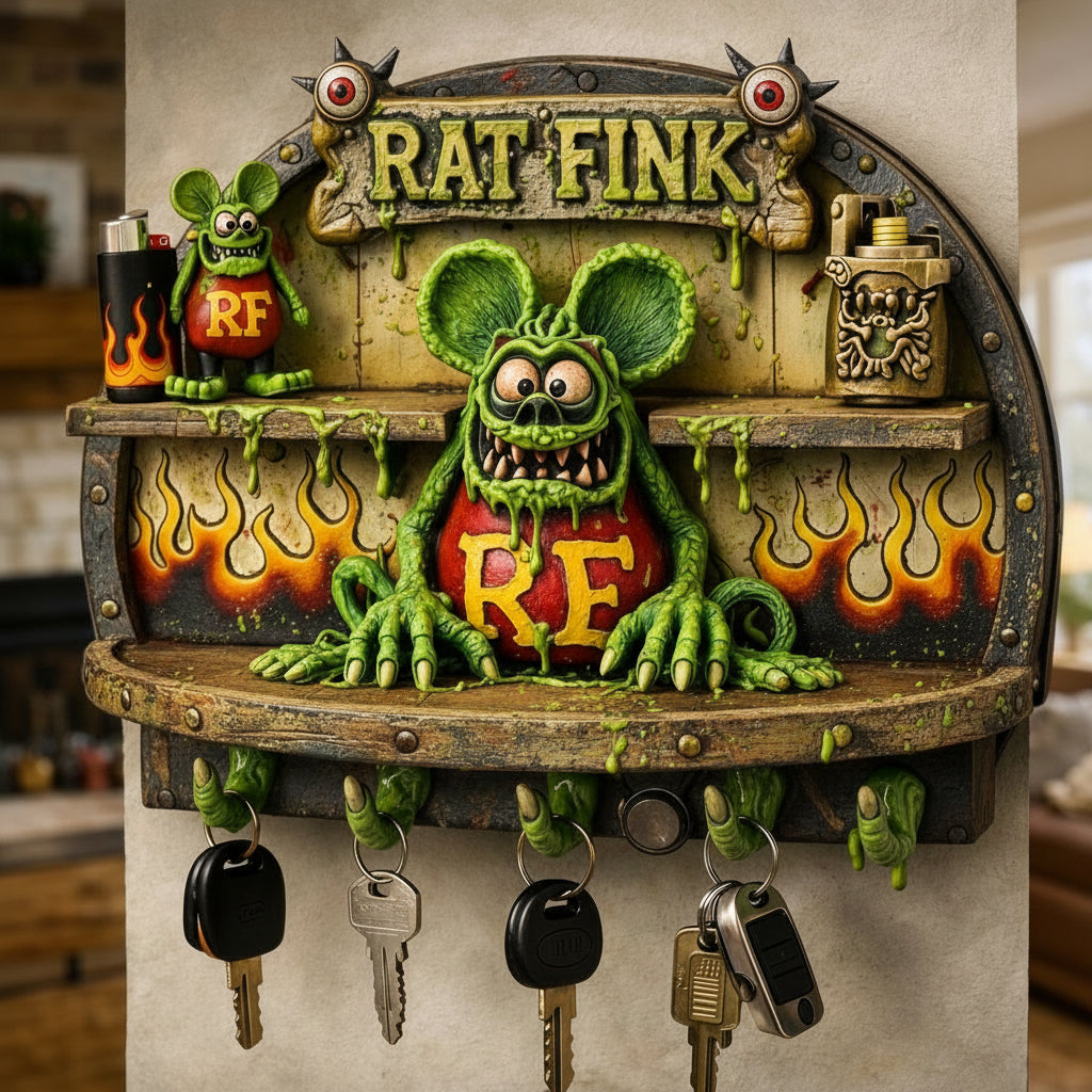 Rat Fink Garage Key Holder🔥
