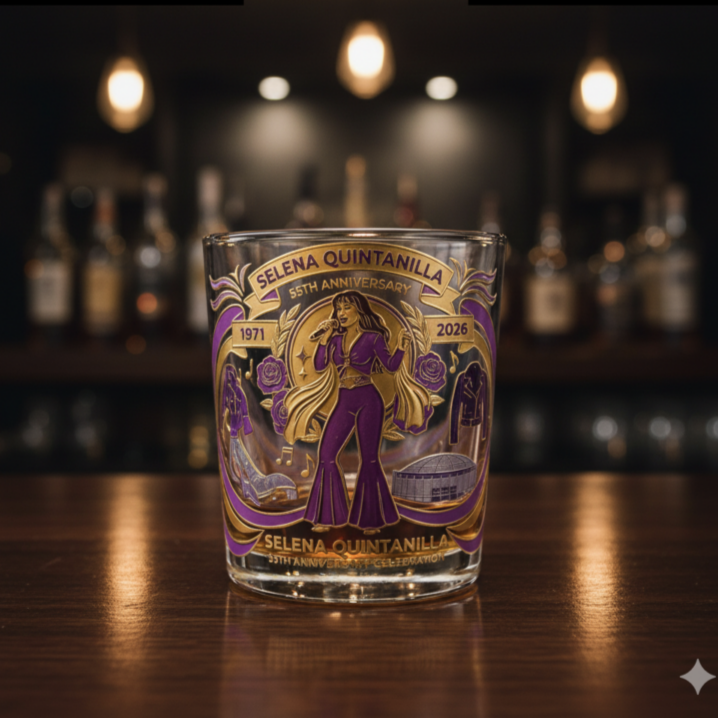 Selena Quintanilla 55Th Anniversary Celebration Whiskey Glass Edition💋