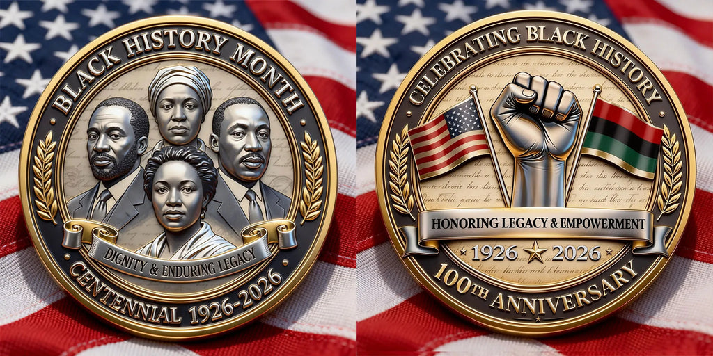 Black History Month Centennial Commemorative Coin (1926–2026)🔥