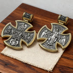 S925 sterling silver double-sided Jesus and Virgin Mary necklace