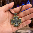 S925 sterling silver double-sided Jesus and Virgin Mary necklace