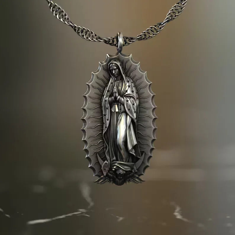 Our Lady of Guadalupe S925k Silver Necklace