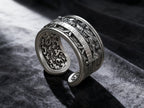 The Last Supper 925K Sterling Silver Open End Adjustable Ring