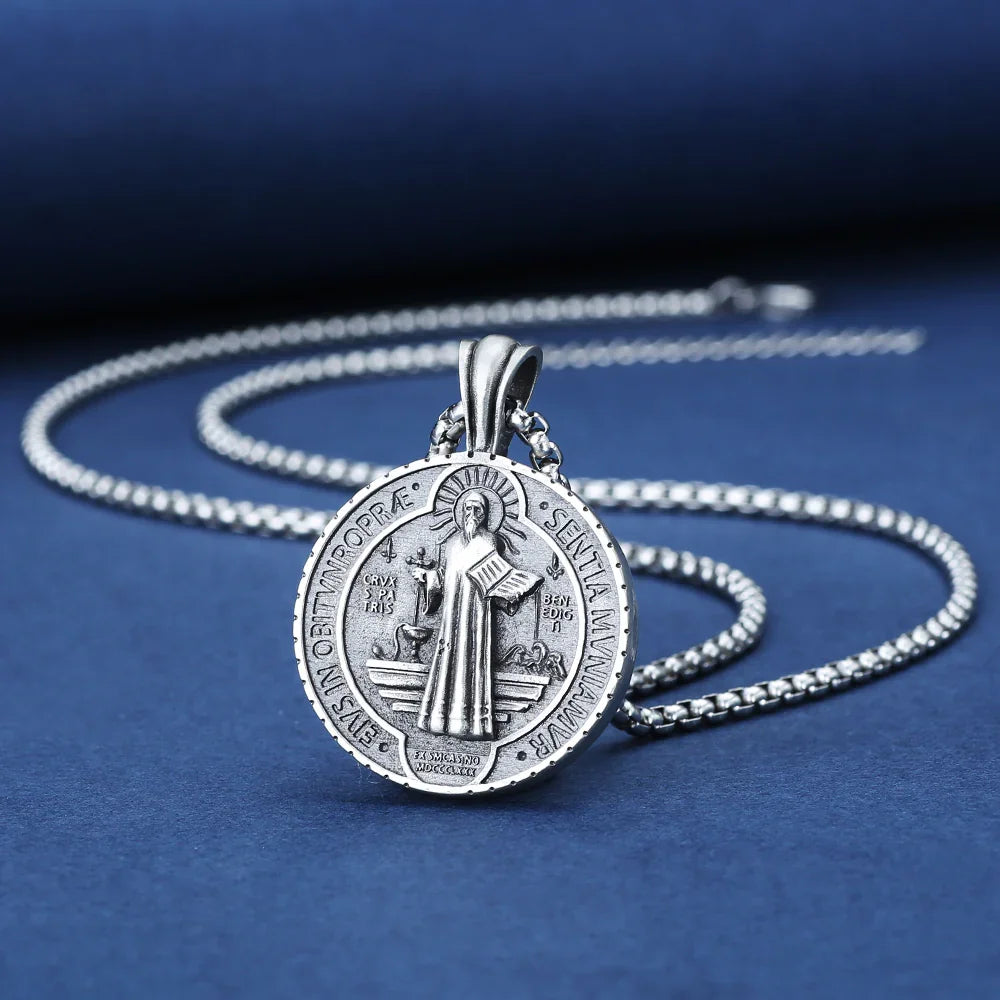 Saint Benedict Medallion Ward Off Evil Necklace