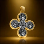 Baroque Style Crucifix Pendant with Jesus and the Four Archangels – A Symbol of Faith and Divine Protection