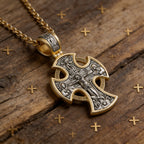 Double-sided S925k silver pendant depicting the Passion of Christ and St. George slaying the dragon.