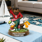 Indiana Hoosiers x Oregon Ducks Chick Fil a Peach Bowl Champions 3D Resin Figurine💋