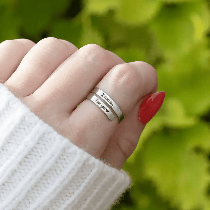 🔥Last Day 49% OFF -🌟❤️ I Fvcking Love You Ring – a daily reminder gift for your beloved💍🔥